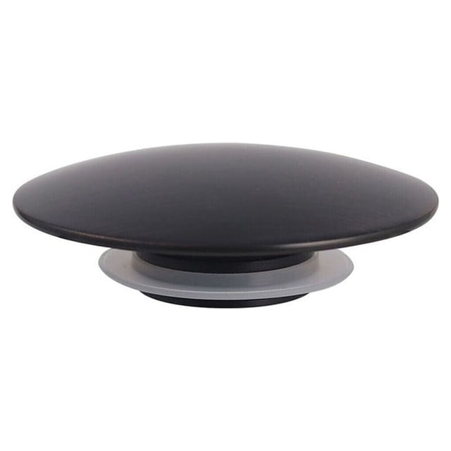 Desagüe de lavabo negro mate emergente para baño con botón pulsador Click Clack de 66 mm