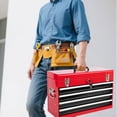 thumbnail image 4 of CQSXDA Multi-Function Heavy Duty Metal Tool Box, 21-Inch Size with 4 Locking Drawers, Ideal Small Tool Chest for Organizing Tools, 4 of 16