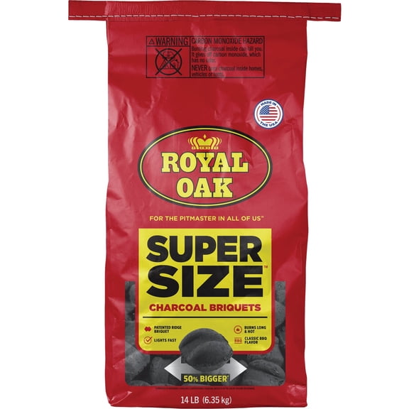 Royal Oak 800002199 Super Size Charcoal Briquets, 14 Lb. - Quantity 1