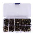 thumbnail image 4 of 90 Sets Chicago Screws Assorted Kit, 6 Sizes of Round Flat Head Leather Rivets Metal Screw Studs for DIY Craft B, 4 of 10