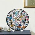 thumbnail image 4 of Yayeee Wall Clock Battery Operated 11.9" Silent Non-Ticking for Living Room, Doodle Pattern, 4 of 8