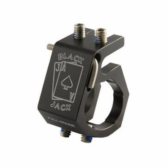 Blackjack Model Full House Flashlight Helmet Bracket, Black, Fits Pelican, UK, KBS, Streamlight 4AA & More