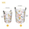 thumbnail image 2 of Lsque Geometric Spots pattern Laundry Hamper Basket, Tall Woven Rope Hamper Basket for Clothes, Lightweight Storage Basket, Collapsible Waterproof-Medium, 2 of 8