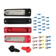 thumbnail image 3 of SEBLAFF 180A 12V DC Pair Black & Red 12 Point Busbar Bus Bar Power Distribution Block, 3 of 6