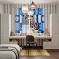 thumbnail image 6 of Curtains 63 Inch Length 2 Panels, Funny Giraffe Grommets Window Treatment Curtain, Cute Art Modern Lovely Animals on Showering Thermal Curtains Drapes for Living Room/Bathroom, 6 of 9