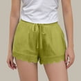 thumbnail image 2 of ShomPort Girls Lace Trim Shorts Casual Summer Elastic Waist Drawstring Loose Comfy Dressy Shorts, 4-14Y, 2 of 9