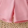 thumbnail image 5 of Gibobby Girls Summer Outfits 2PCS Sets Toddler Girls Outfits Baby Girl Clothes Sets 2pcs Sweet Girly Flutter Sleeve Top and Shorts Set(12-18 Months,Pink), 5 of 9