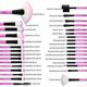 thumbnail image 2 of Makeup Brush Set, 32 Pcs Make up Brushes Professional Face Eye Shadow Foundation Blush Lip Makeup Brushes Powder Cosmetics Blending Brush Tool with th, 2 of 4