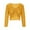 Yellow, variant on GigrtiJin Womens Drawstring Crop Knit Top Long Sleeve V-Neck Crochet Ruched Pullover Top Solid Color Comfy Loose Blouse