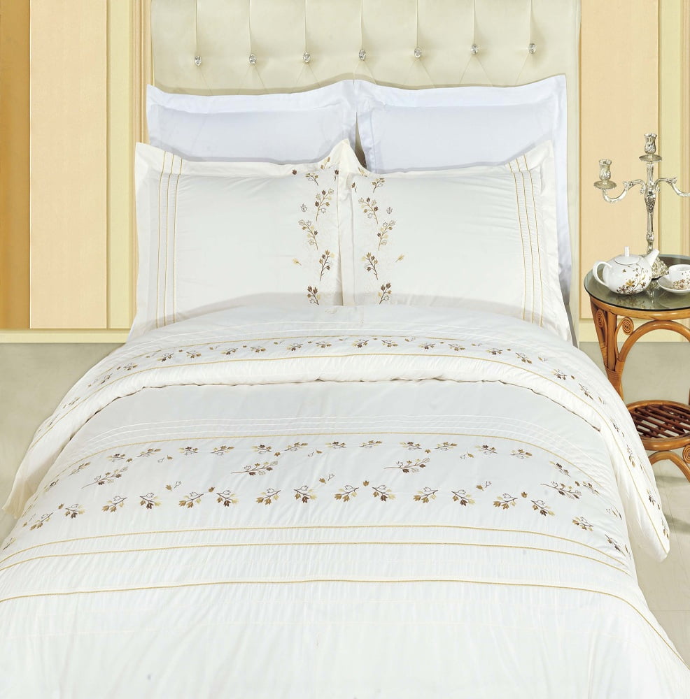 King Calking Size Tasneen Egyptian Cotton Embroidered Duvet Cover