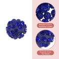 thumbnail image 4 of Uxcell 100Pack 10mm Rhinestone Clay Beads, Polymer Clay Crystal Bead Bulk for DIY Bracelet (Deep Blue), 4 of 7