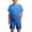 00#Blue1054, variant on Summer Boy Outfits Los Angeles Print Gradient Short Sleeve Tee Shorts Set, Sizes 4-14
