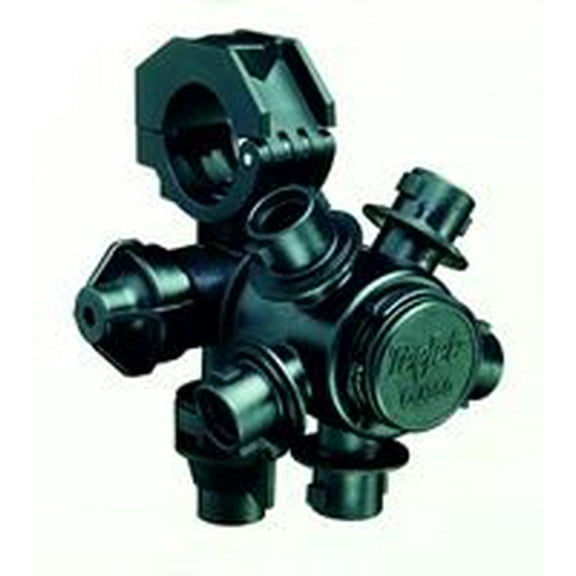 Barndoor Ag TeeJet 1" 5 Outlet Multiple Nozzle Body for Wet Booms (QJ365C-1-NYB)