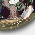 thumbnail image 3 of Designart 'Chinoiserie With Peonies and Birds V' Traditional Circle Metal Wall Art 29x29 - Disc of 29, 3 of 5