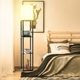thumbnail image 6 of Pazzo 60” 2 Charging Ports and 1 Power Outlet Shelves Floor Lamp, Matt Black, 6 of 11