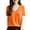Orange, variant on Cute Sweater Women Solid Basic Casual Short Sleeve V Neck Slim Knitted Business Casual 2025 Fall Outfits