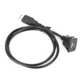 thumbnail image 3 of Usb Adapter Cable Dashboard Panel Cable Extension  Cable Panel Extension Cable USB 2.0 Dashboard Adapter Cable Single Port Audio Extension Wire For Car Motorcycle, 3 of 8