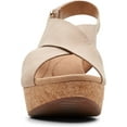 thumbnail image 2 of Clarks Women's Annadel Eirwyn Wedge Sandal 9 Wide Sand, 2 of 7