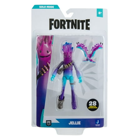 Fortnite Jellie (Solo Mode) - 4 inch Articulated Figure with Scampi Harvesting Tool