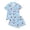 C36 Blue, variant on Curuila Toddler Girls Halloween Pajamas Set Short Sleeve Hallowmas Cartoon Print Lapel Button Down Pjs Tops With Shorts For Party Fashionable Homewear Black Size 3-4 Years