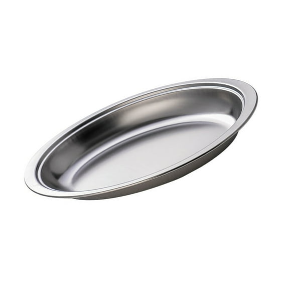 Stainless Steel Oval Dish for Steaming Fish and Appetizers Serving Platter Household Snacks Plate Kitchen Accessories