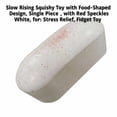 thumbnail image 3 of Slow Rising Squishy Toy with -Shaped Design, Single Piece, White with Red Speckles, for Relaxation, Squeeze Toy, 3 of 3