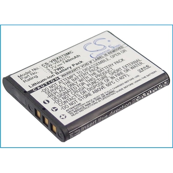 Replacement Battery For Panasonic 3.7v 740mAh/2.7Wh Camera Battery
