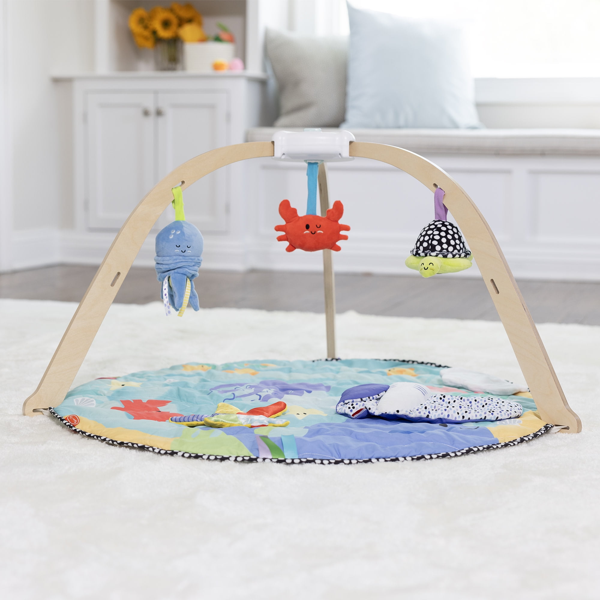 Melissa & Doug Ocean Easy-Fold Play Gym Developmental Toy for Infants up to 9 Months - FSC Certified