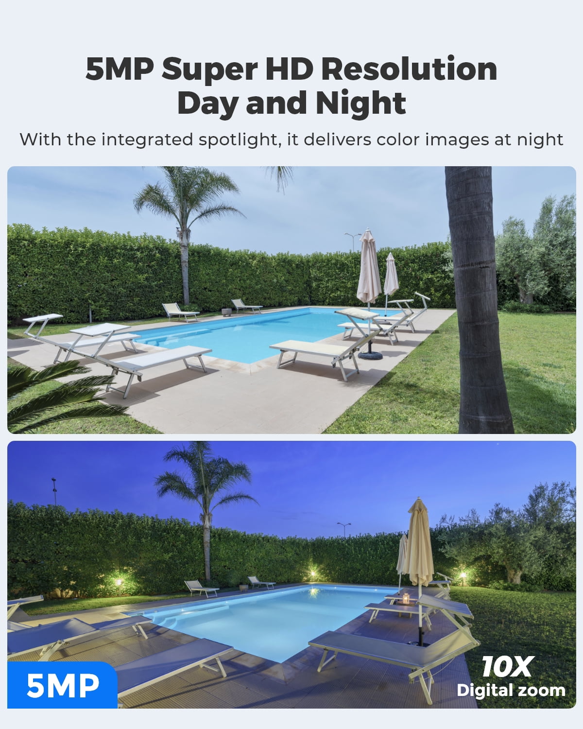 Reolink Go PT Plus 5MP 4G LTE Solar Security Camera with Pan Tilt, Auto Tracking, Color Night Vision