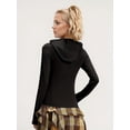 thumbnail image 2 of PISONIC Women's Polyester Fabric Hooded Jacket - Slim Fit, Breathable, High Stretch, with Pocket - For Sports & Outdoor Activities - Ideal Gift for Active Women, 2 of 11