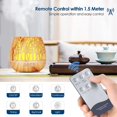 thumbnail image 1 of Ultrasonic Humidifier and Aroma Diffuser 400ml, LED Ultrasonic Fragrance Atomizer with Remote Control - Forest Carving, Dark Wood, 1 of 4