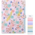thumbnail image 2 of WarmHaven Expanding File Folder with 5 Pockets, Accordion File Organizer,Portable Receipt Paper Documents Organizer,Letter Size Filing Folder School Office Supplies,Blue Flower, 2 of 15