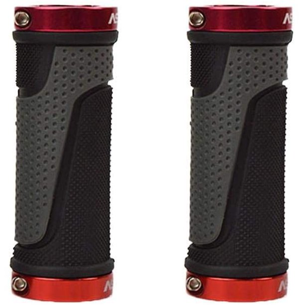 Bilaterally locked bicycle handlebar cover, MTB grips Mountain non-slip Shockproof aluminum alloy locking ring Convenient