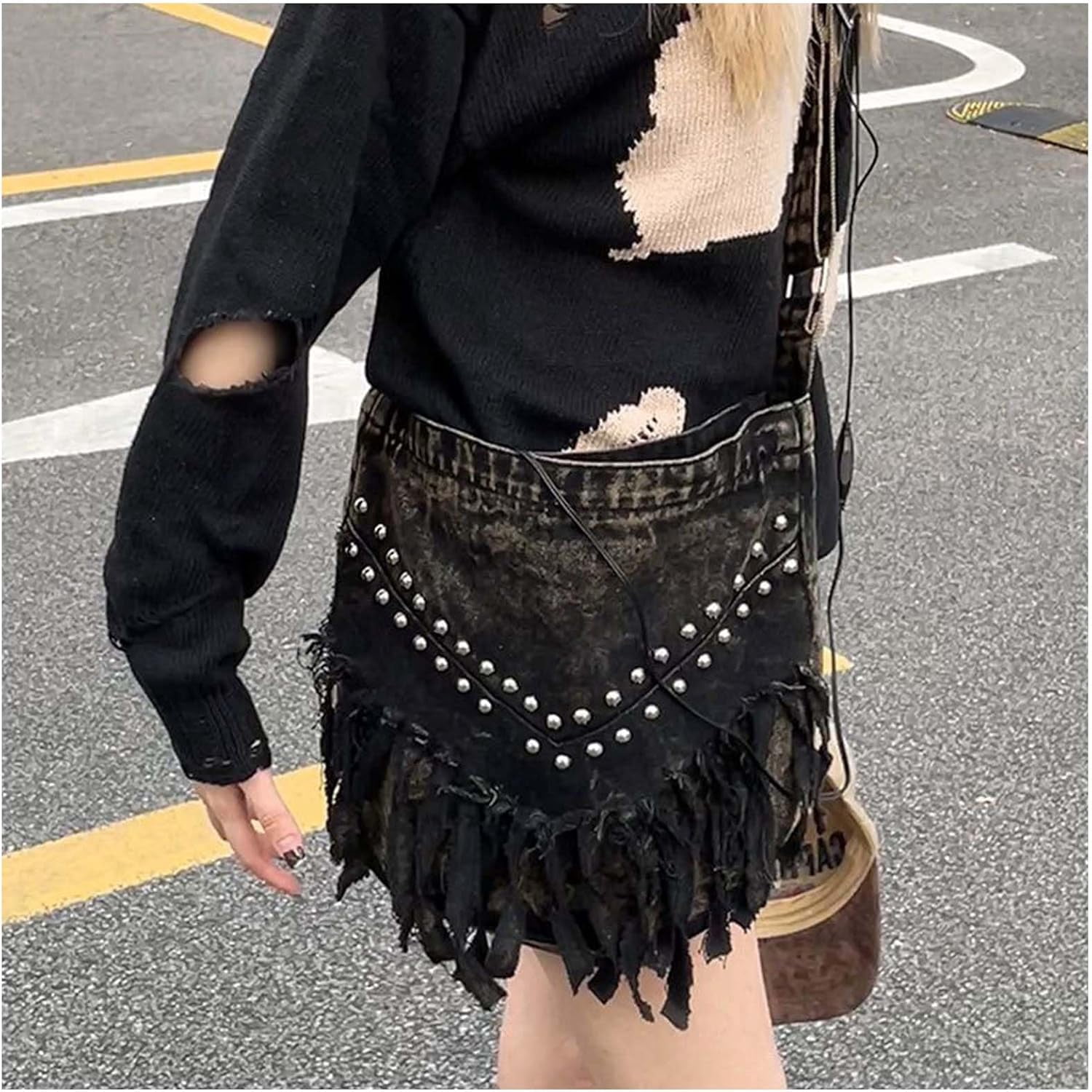 HLSOHJP Fashion Ladies Denim Crossbody Bag Cowboy Crossbody Bags for Women Women Fashion Tote Bag Daily Commuter Shoulder Bags
