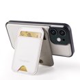 thumbnail image 3 of Allytechgroup Case for iPhone 12 Mini with Detachable Cards Holder, RFID Blocking 2 In 1 Wallet Case with Kickstand Shockproof Back Cover Shell for iPhone 12 Mini, White, 3 of 9