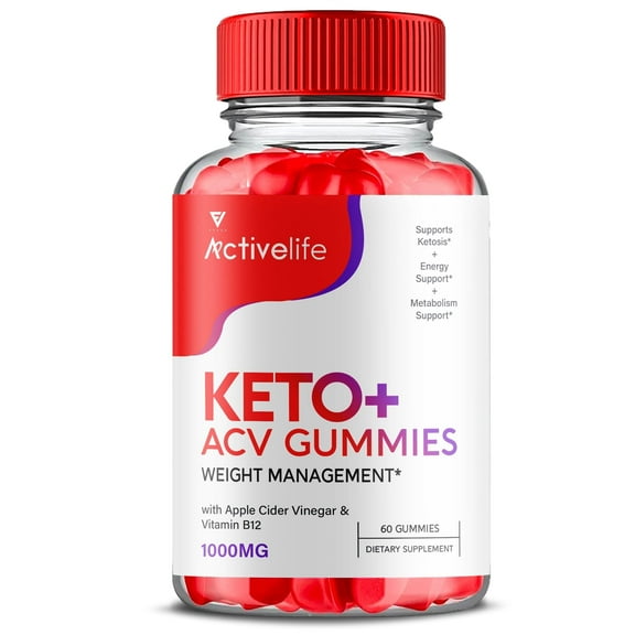 Activelife Keto   ACV 1000mg Gummies Vitamin B12 Vitamin B6 Advanced Formula Reviews Active Life Gummy (60 Gummies)