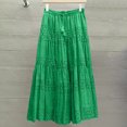 thumbnail image 6 of Cavosen Womens Maxi Skirt High Waist Midi Skirts A Line Solid Short Skirts Trendy Cute Date Night Club Skirt, 6 of 6