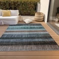 thumbnail image 3 of Dalyn Rugs Machine Washable Indoor/Outdoor Chantille Teal 9' x 12' Rug, 3 of 9