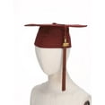 thumbnail image 5 of TTAO Unisex Boys Girls School Graduation Gown Long Sleeve V-neck Robe with Hat Stole Tassel for Ceremonies Parties Burgundy 5-6, 5 of 6