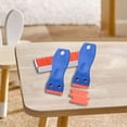 thumbnail image 4 of NAOJIE Plastic Blade Scraper Tool (2 Spatulas) 100 Double-Edged Blades & No Scratch Stickers Remove Scraper Cleaning Adhesive,Plastic Razor Blades,Glass Stove Top Scraper,Plastic Razor Blade Scraper, 4 of 5