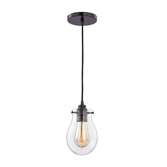 Elk Home 5-Inch Wide Jaelyn Pendant, Transitional, Oil Rubbed Bronze