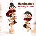 thumbnail image 5 of Clearance！Crochet Snowman Spiral Ornament DIY Kit,Christmas crochet kit with yarn, hook, for Handmade Beginner Ornament for Window Porch Wall, 5 of 8
