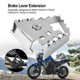 thumbnail image 2 of Motocicleta Pedal de freno trasero Pedal Agrandar la extensión del cojín Extensor para BMW F800GS F700GS F650GS R1150GS R1200GS(Silver) Ecomeon no, 2 of 5
