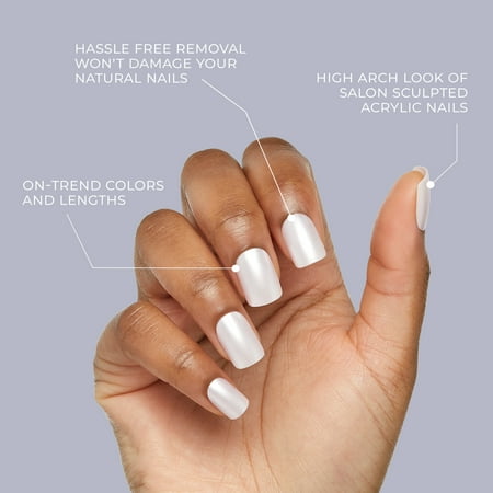 KISS Gel Fantasy Ready-to-Wear Fake Nails, ‘Aim High’, 28 Count