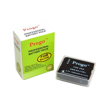 Progo Li-Ion Rechargeable Digital Camera Battery for Panasonic DMW-BCJ13 DMW-BCJ13E DMW-BCJ13PP Lumix DMC-LX5 Digital Camera. Fully Compatible.
