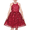 Red Leaves, variant on Girls Dress Turquoise Butterfly Embroidered Halter Dress Party 5