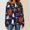 Blue plus size halloween sweatshirt a1, variant on Women Plus Size Fall Winter Halloween Long Sleeve Graphic Sweatshirts Crewneck Gothic Casual Pullover Tops Trendy Cozy Streetwear Holiday Clothes, Blue M