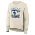 thumbnail image 2 of Women's Fanatics Cream Toronto Maple Leafs Oversized Slice Pullover Sweatshirt, 2 of 3