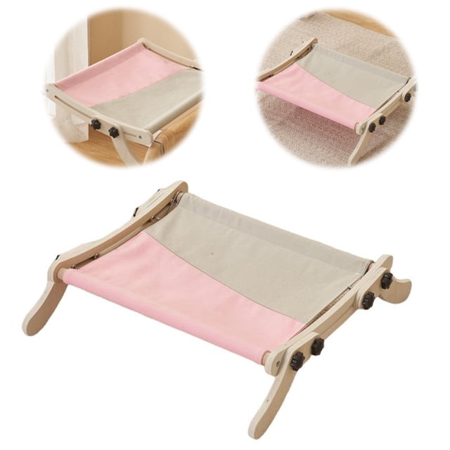 Cat Hammock Radiator, Dual-use Cat Window Hammock For Indoor Cats, Adjustable Wood Cat Radiator Beds Cat Window Beds Holds Up 18kg For Home Living Room