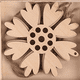 thumbnail image 4 of Adornos en forma de copos de nieve de rodajas de madera navideñas, accesorios de bricolaje para manualidades de madera, 4 of 5